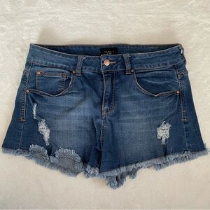 Celebrity Pink Distressed Blue Jean Shorts